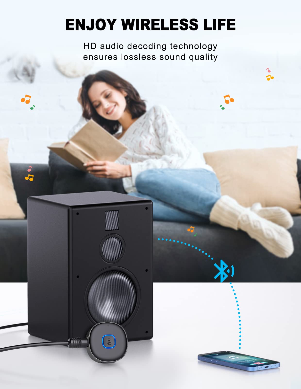 Mohard Car Bluetooth AUX Adapter