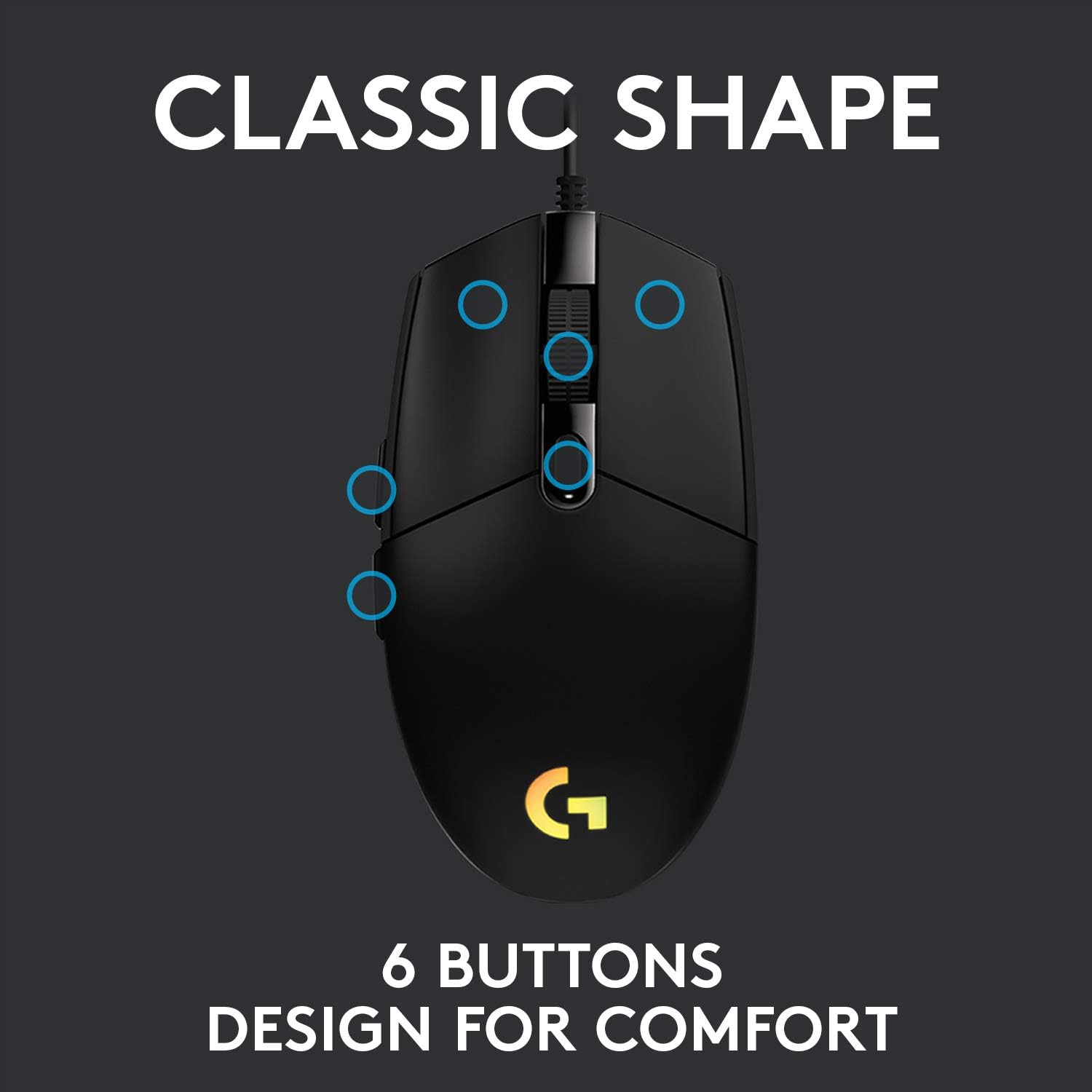 Logitech G203 LIGHTSYNC Gaming Mouse