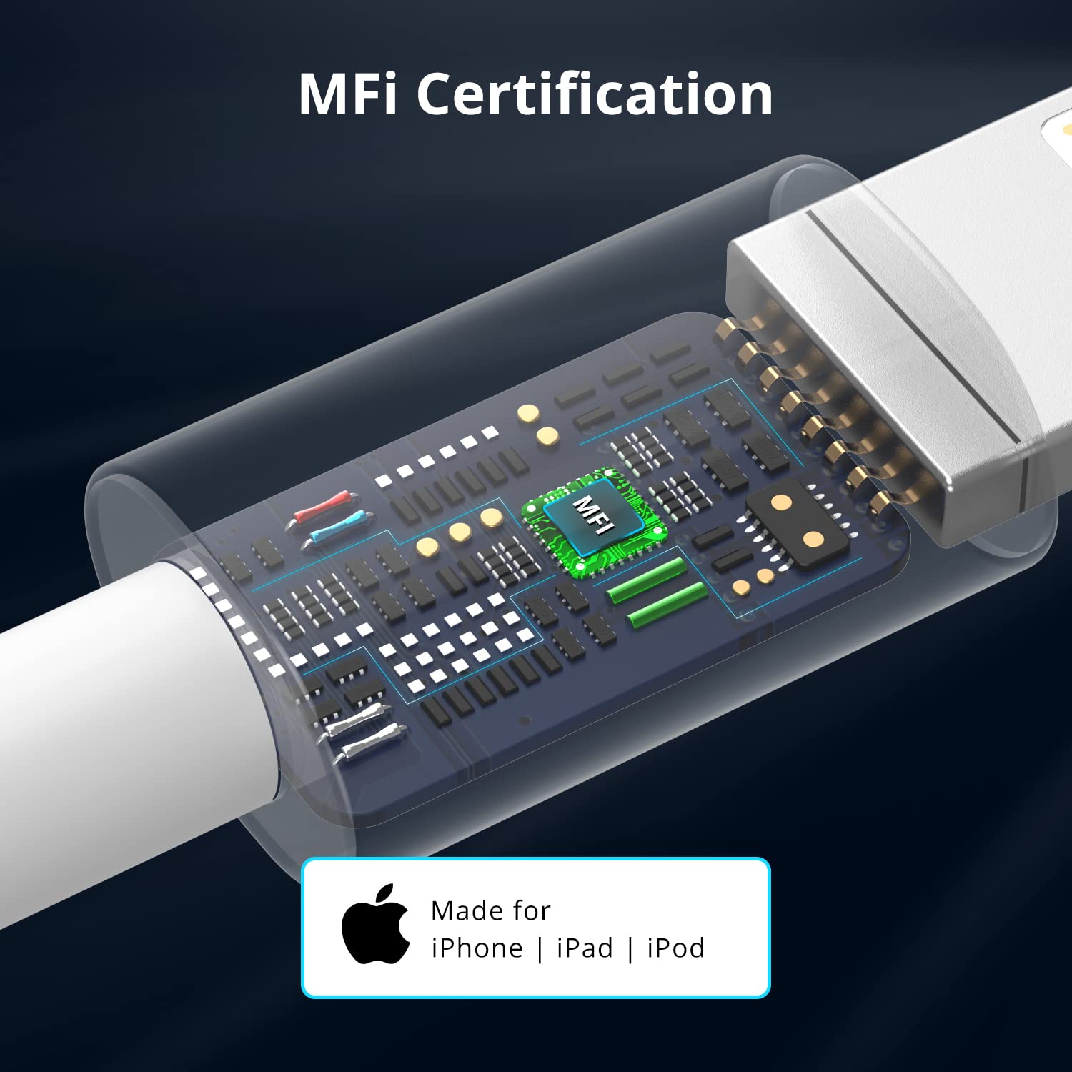 USB C to Lightning Cable 1M