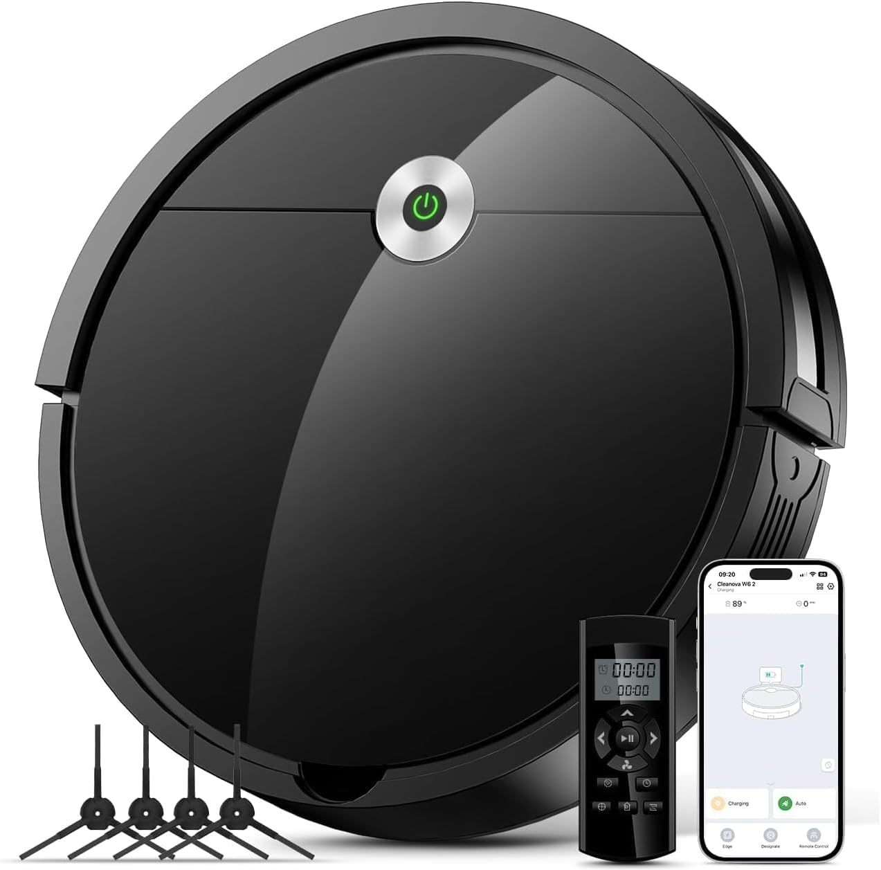 Vexilar Self-Emptying Robot Vacuum Cleaner with Mop