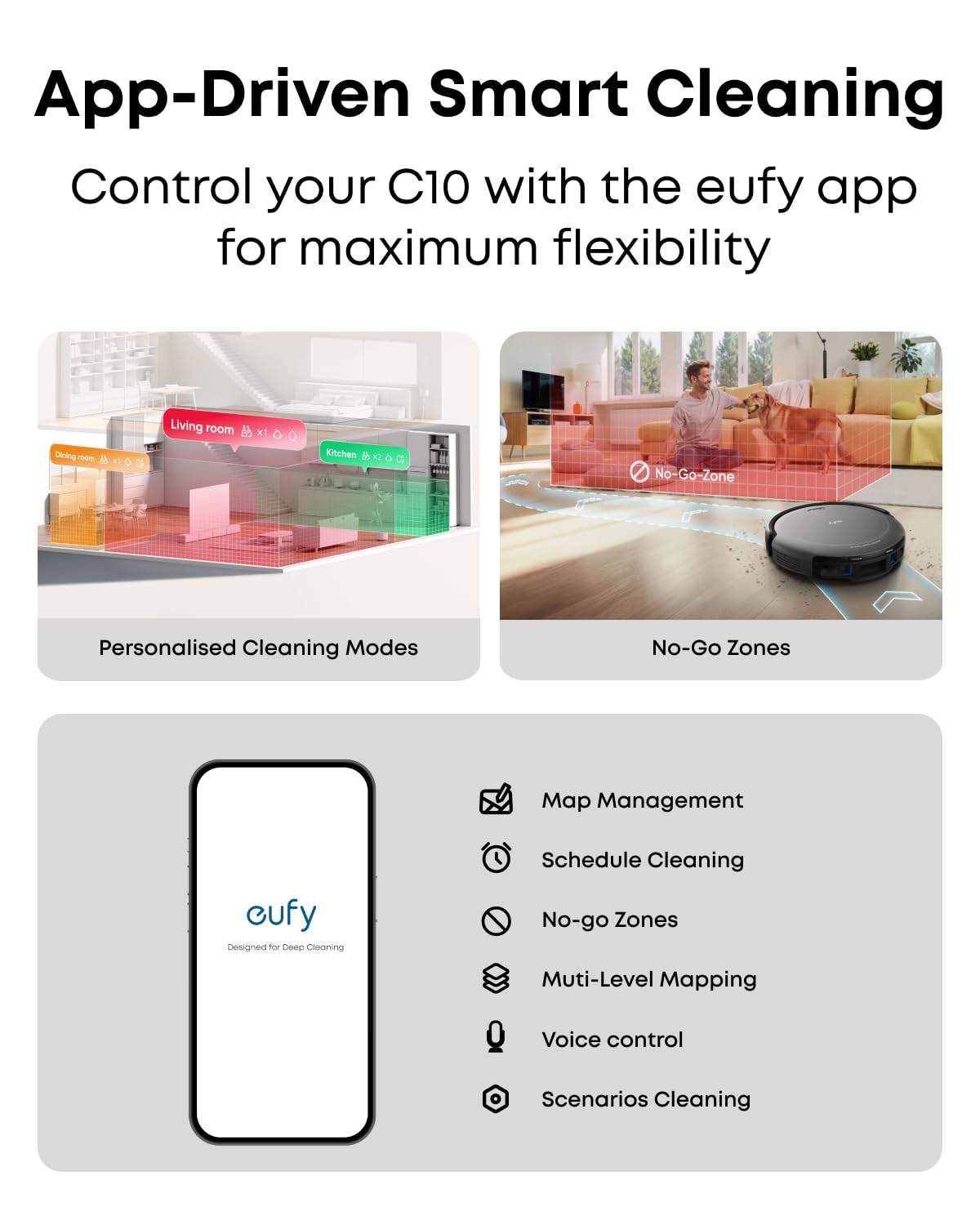 eufy Omni C20, Robot Vacuum Cleaner with Mop, All-in-One Station