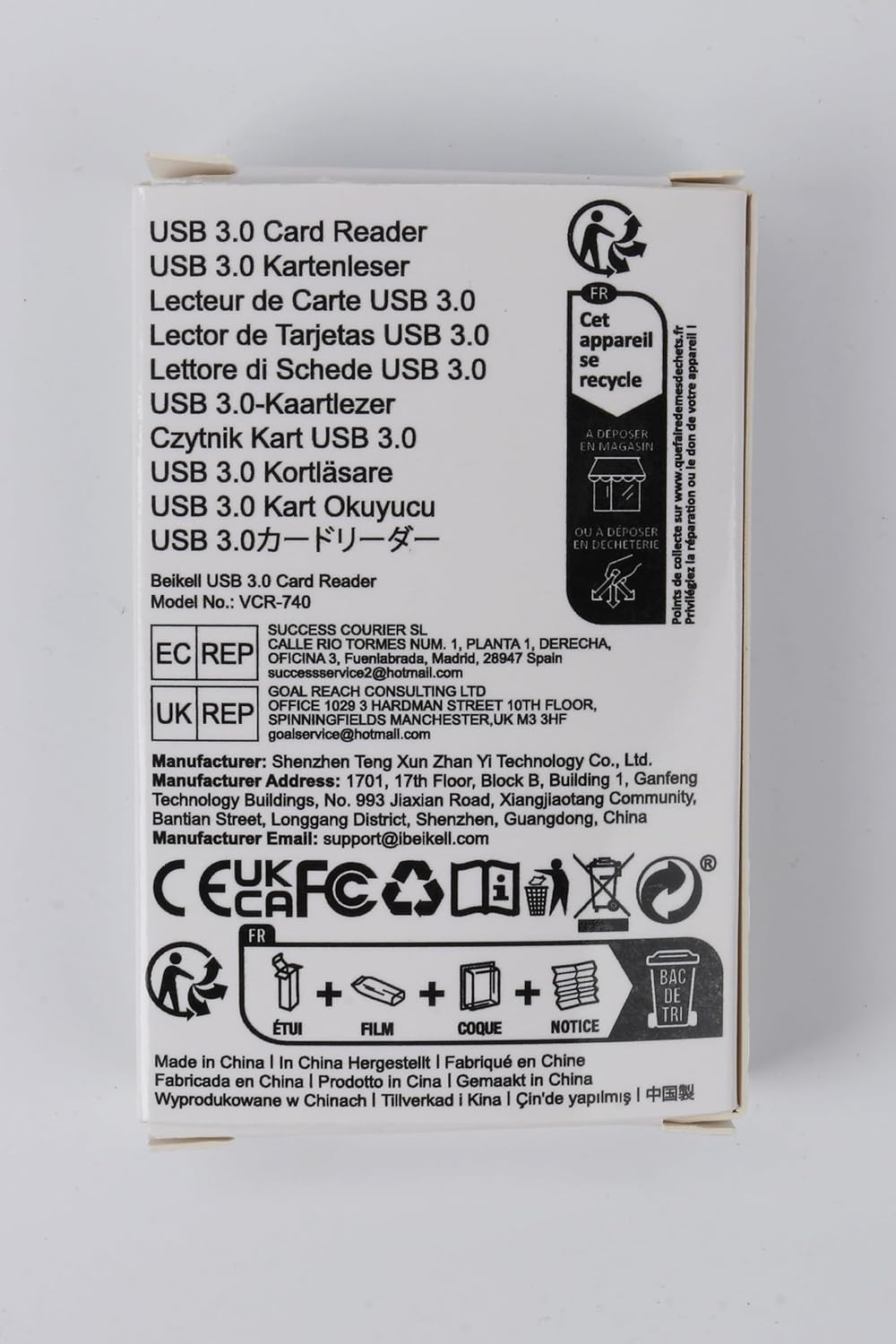 Beikell USB 3.0 Card Readerader Memory Card Adapter