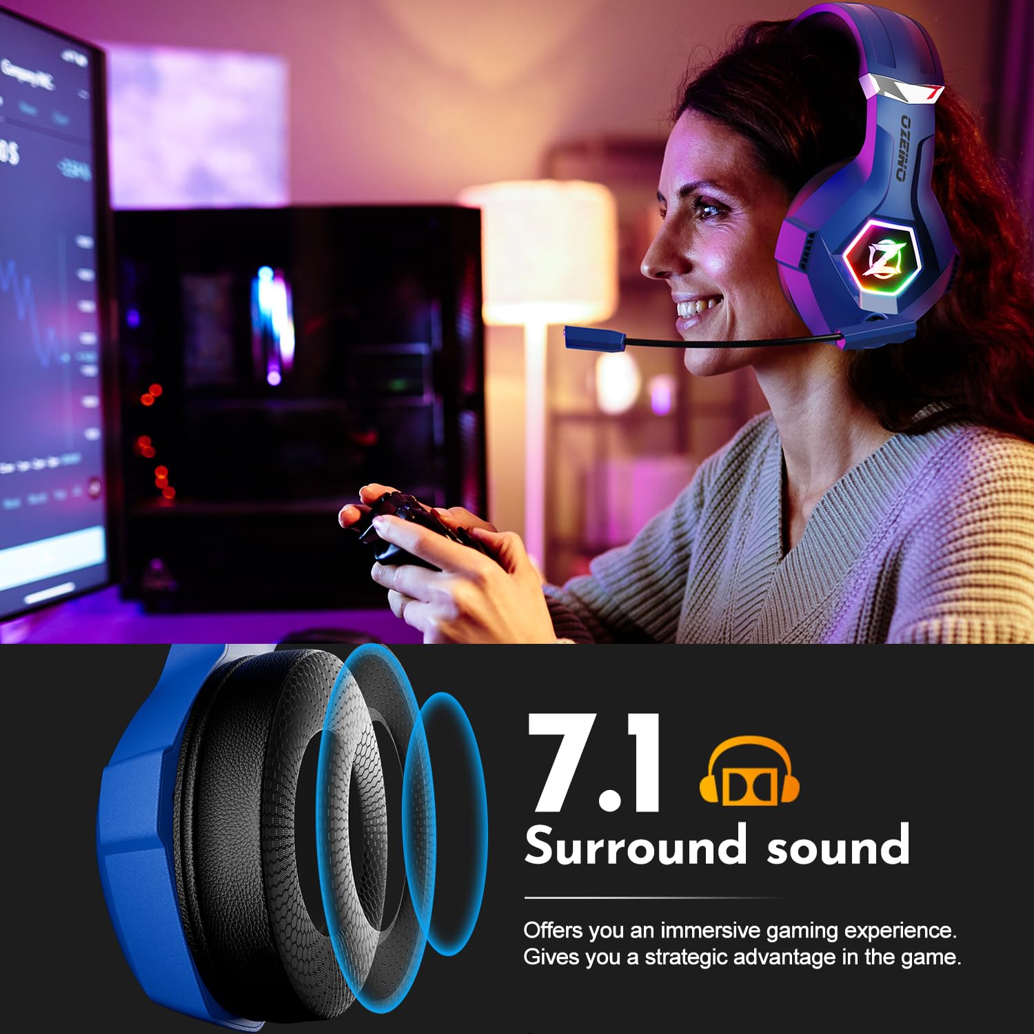 Gaming Headset Stereo Surround Sound Gaming