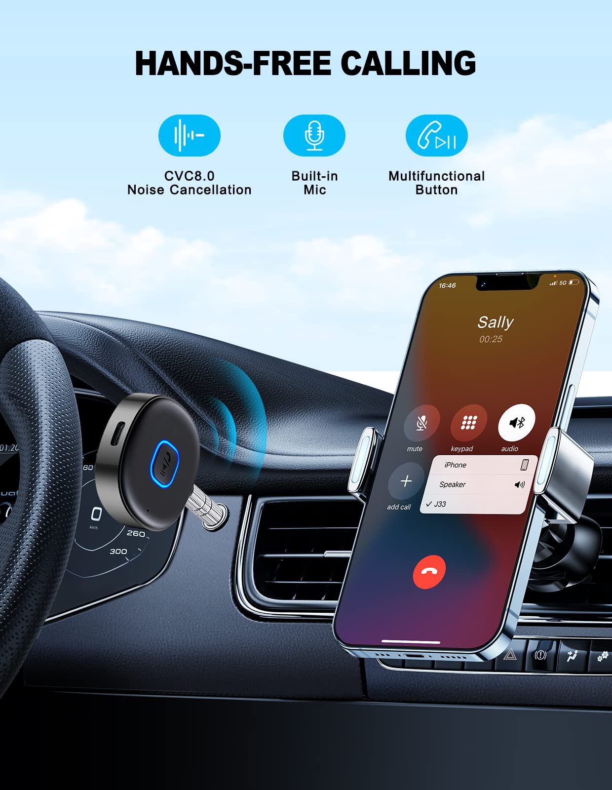 Mohard Car Bluetooth AUX Adapter