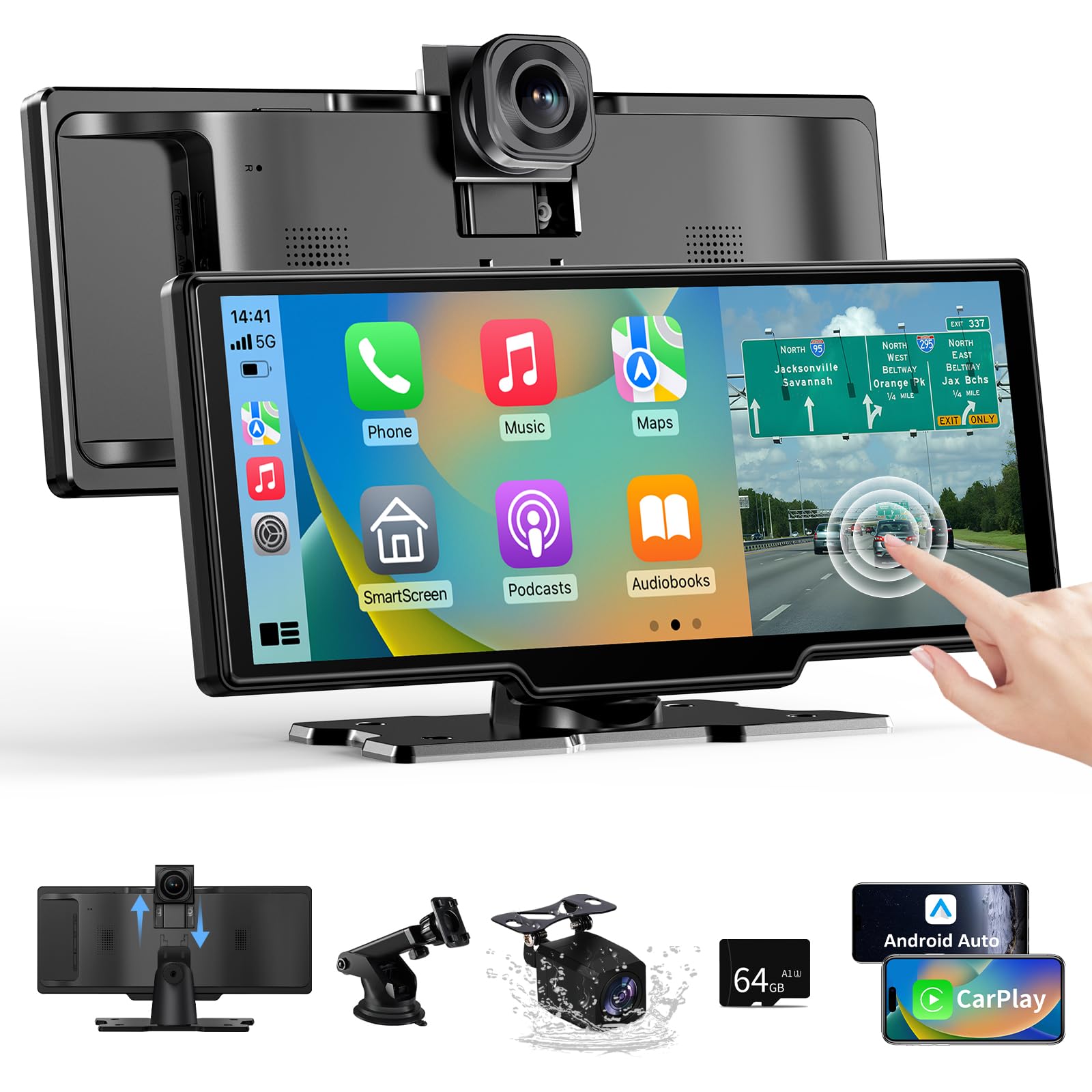 10.26" Wireless CarPlay Android Auto