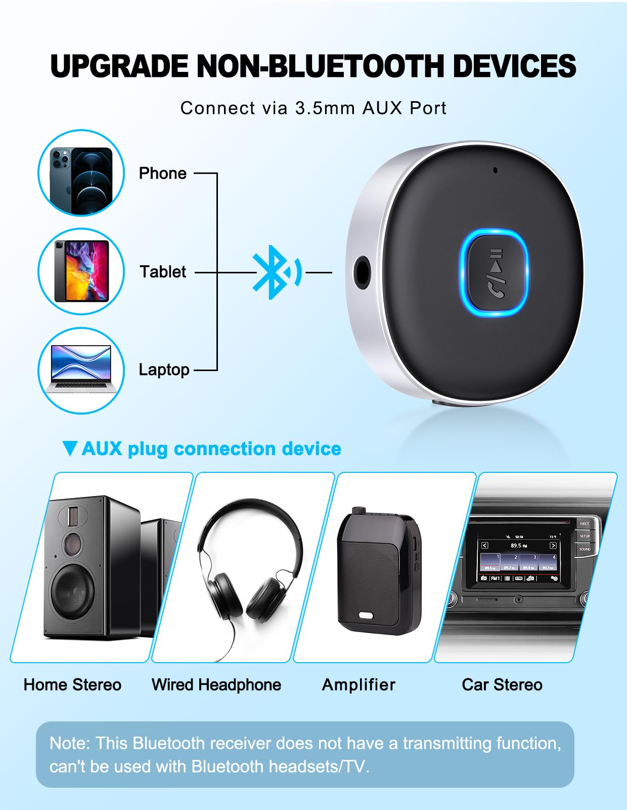 Mohard Car Bluetooth AUX Adapter