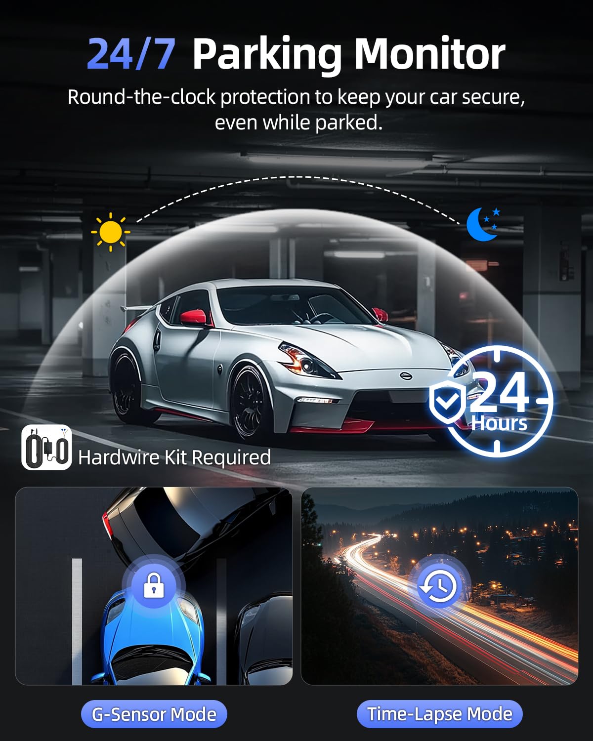 CIEVIE Dash Cam Front and Rear