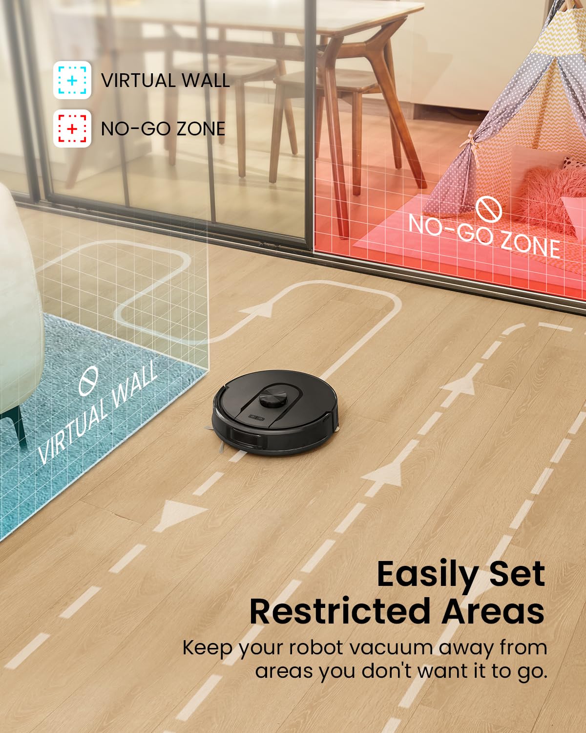 Vexilar Self-Emptying Robot Vacuum Cleaner with Mop