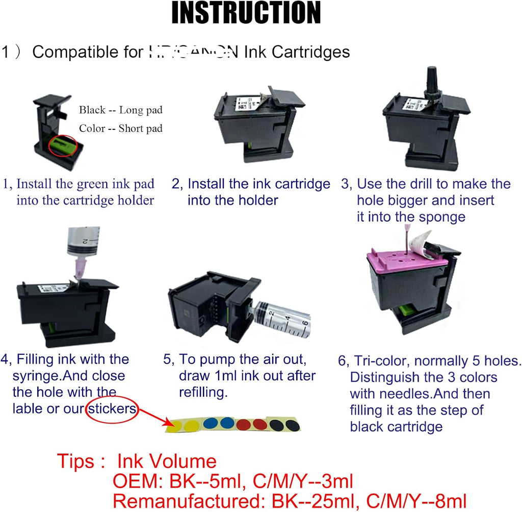 COCADEEX 500ml Ink Refill Kit