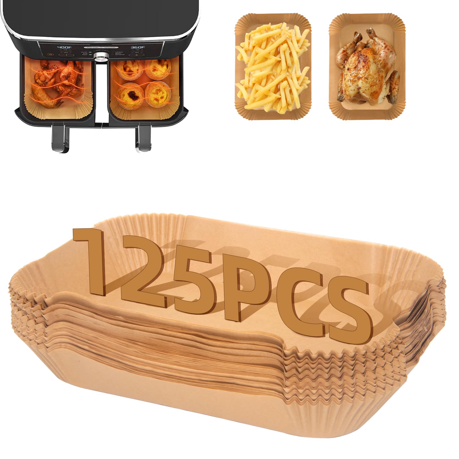 150PC Air Fryer Liners, Ninja Air Fryer Paper Liners Disposable