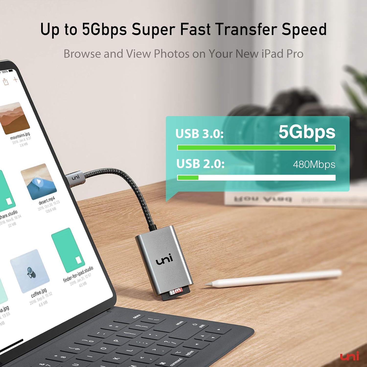 uni SD Card Reader, Aluminum USB