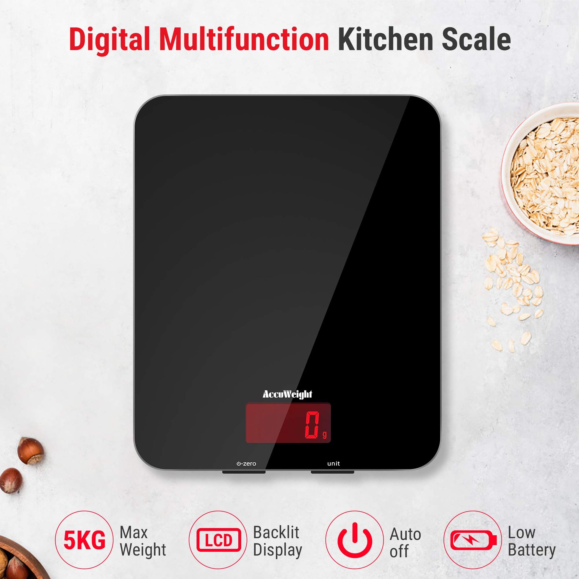 ACCUWEIGHT 201 Digital Kitchen Scales