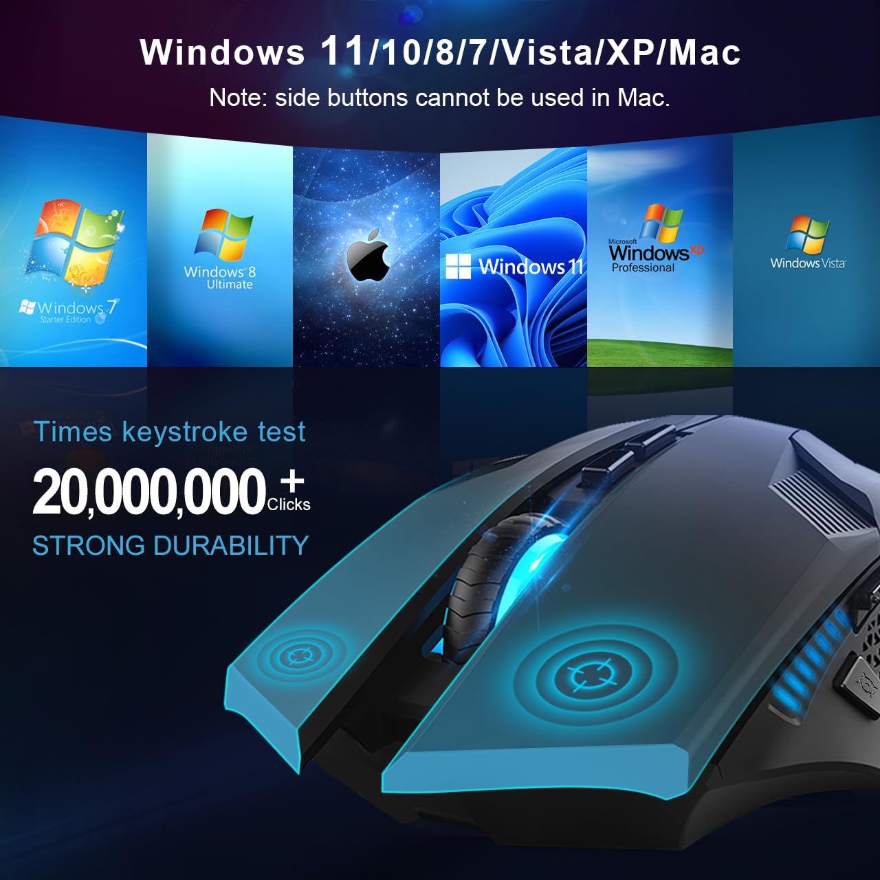 TECKNET Wireless Gaming Mouse
