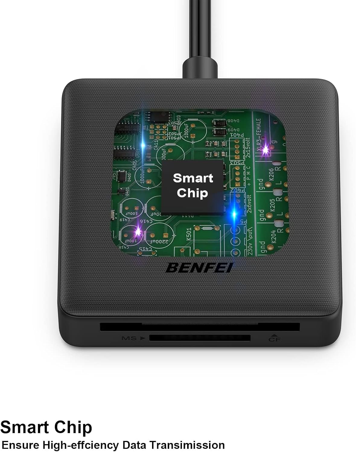 Memory Card Reader, BENFEI 4in1 USB