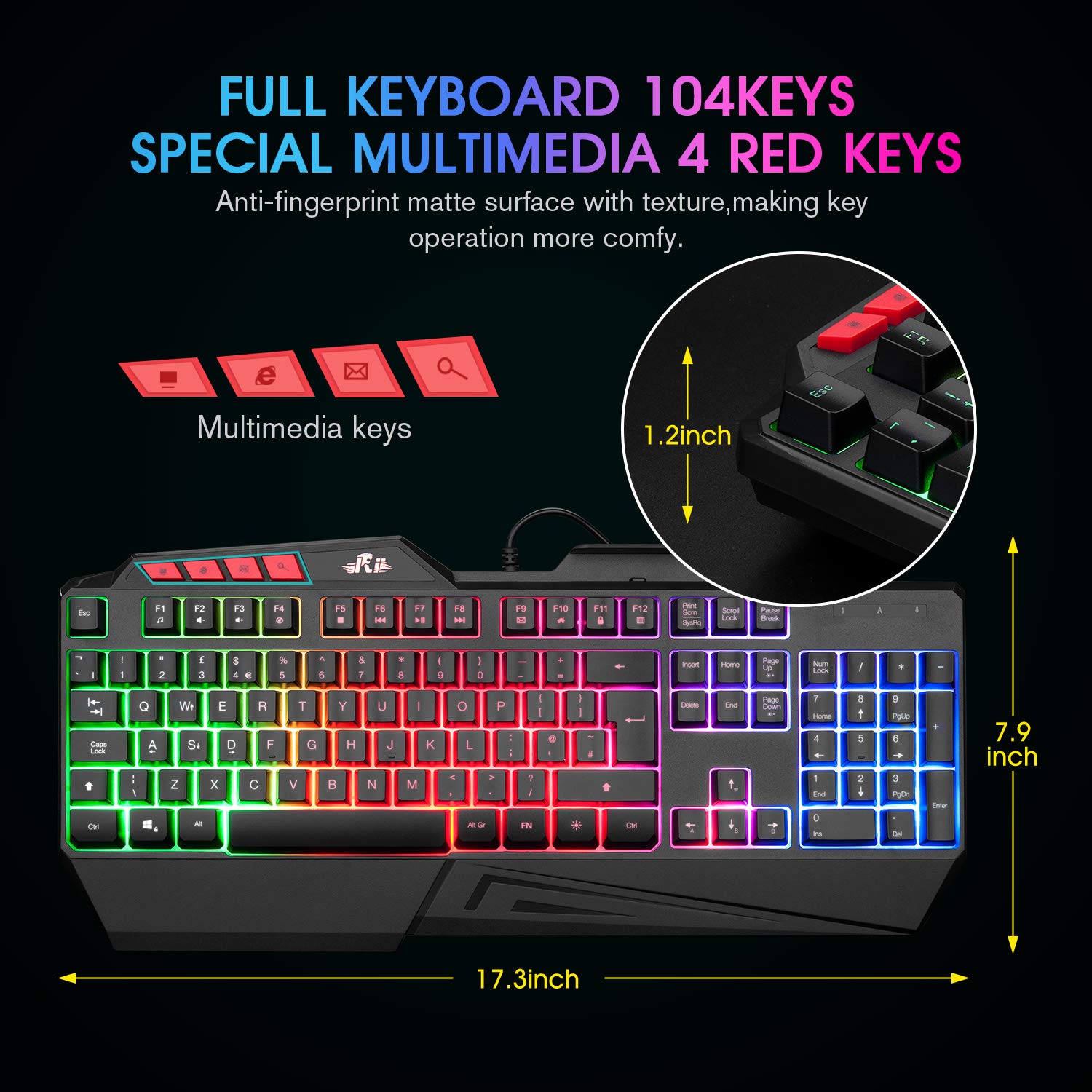 Rii RK202 Gaming Keyboard
