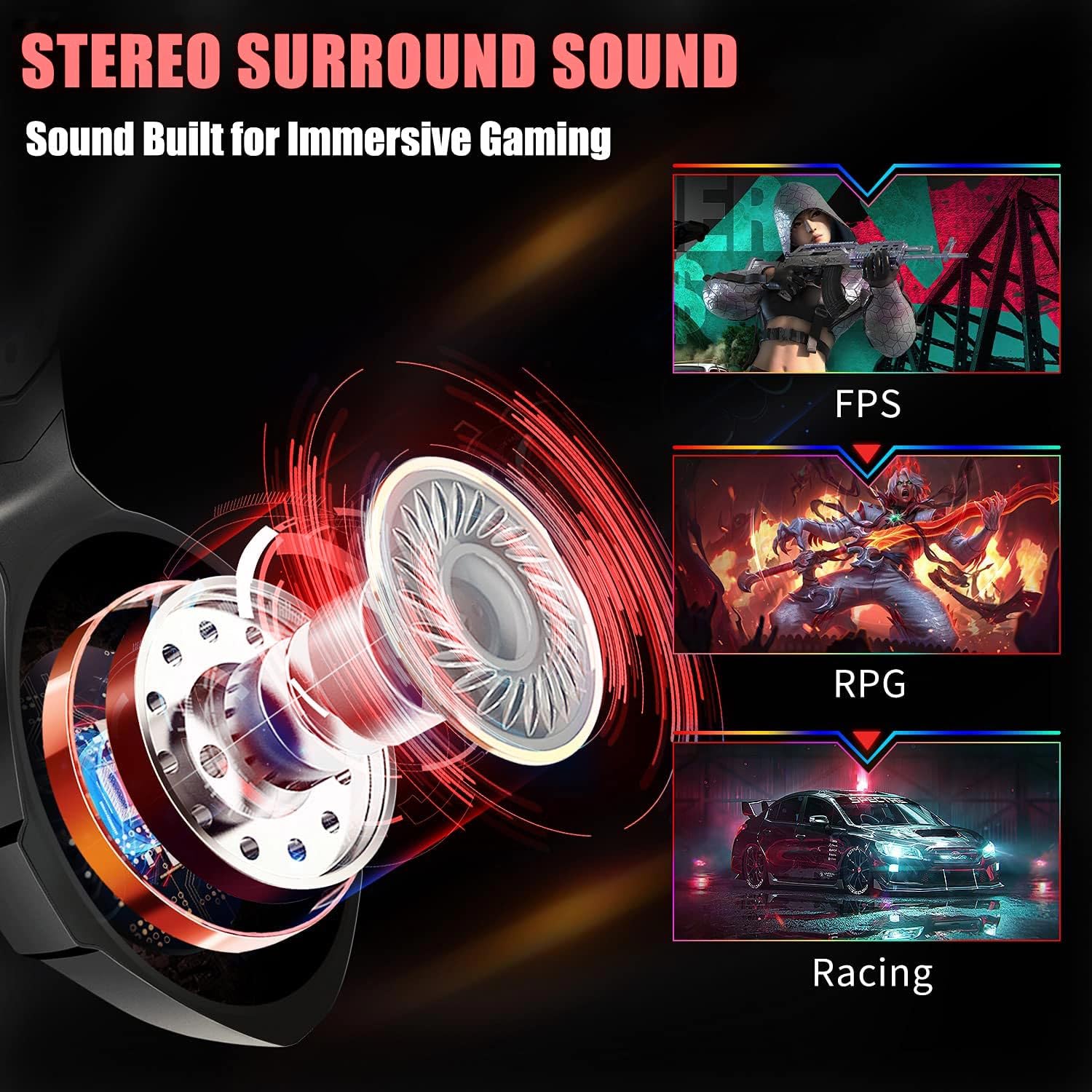 Gaming Headset Stereo Surround Sound Gaming