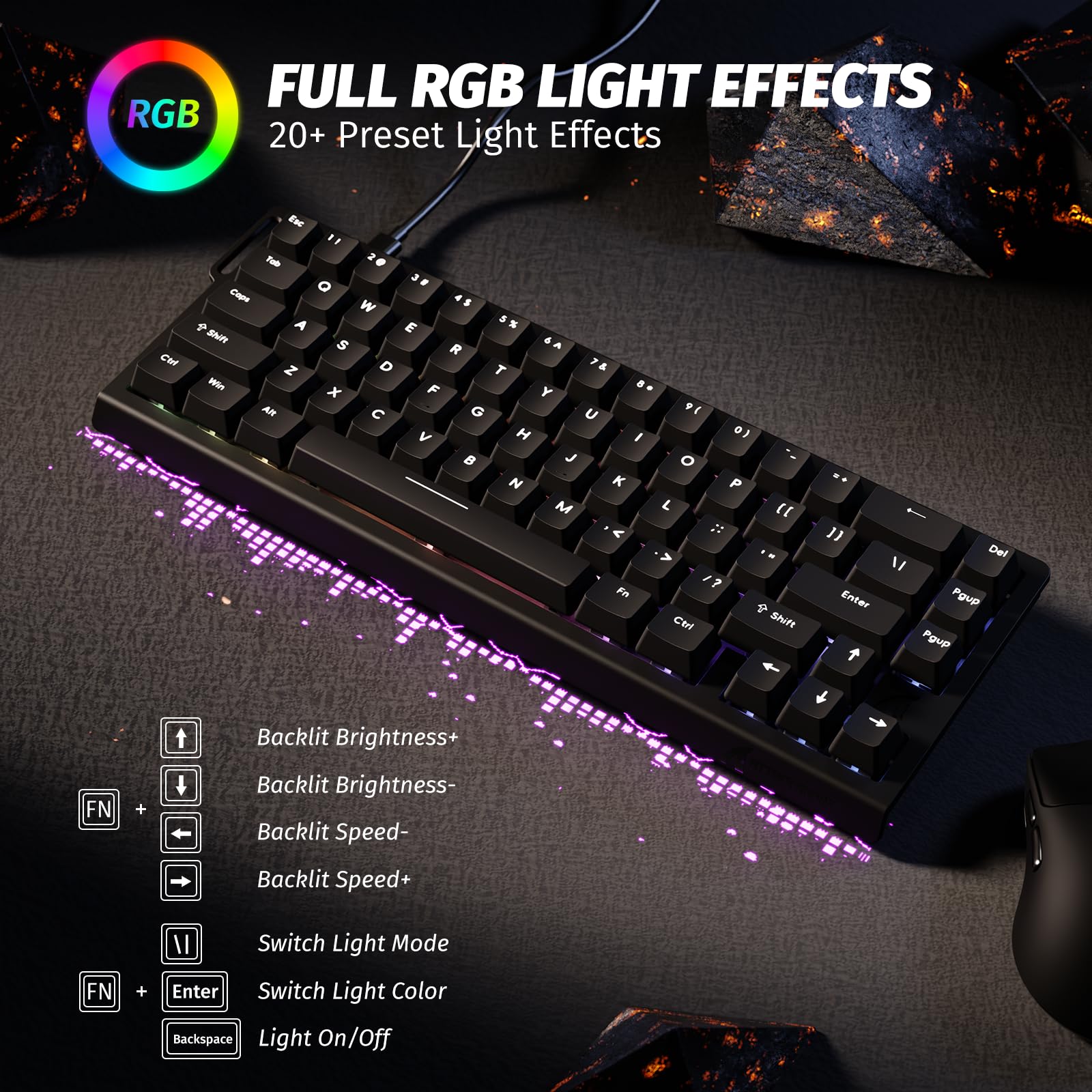 ATTACK SHARK X68 HE & R1 Gaming Keyboard