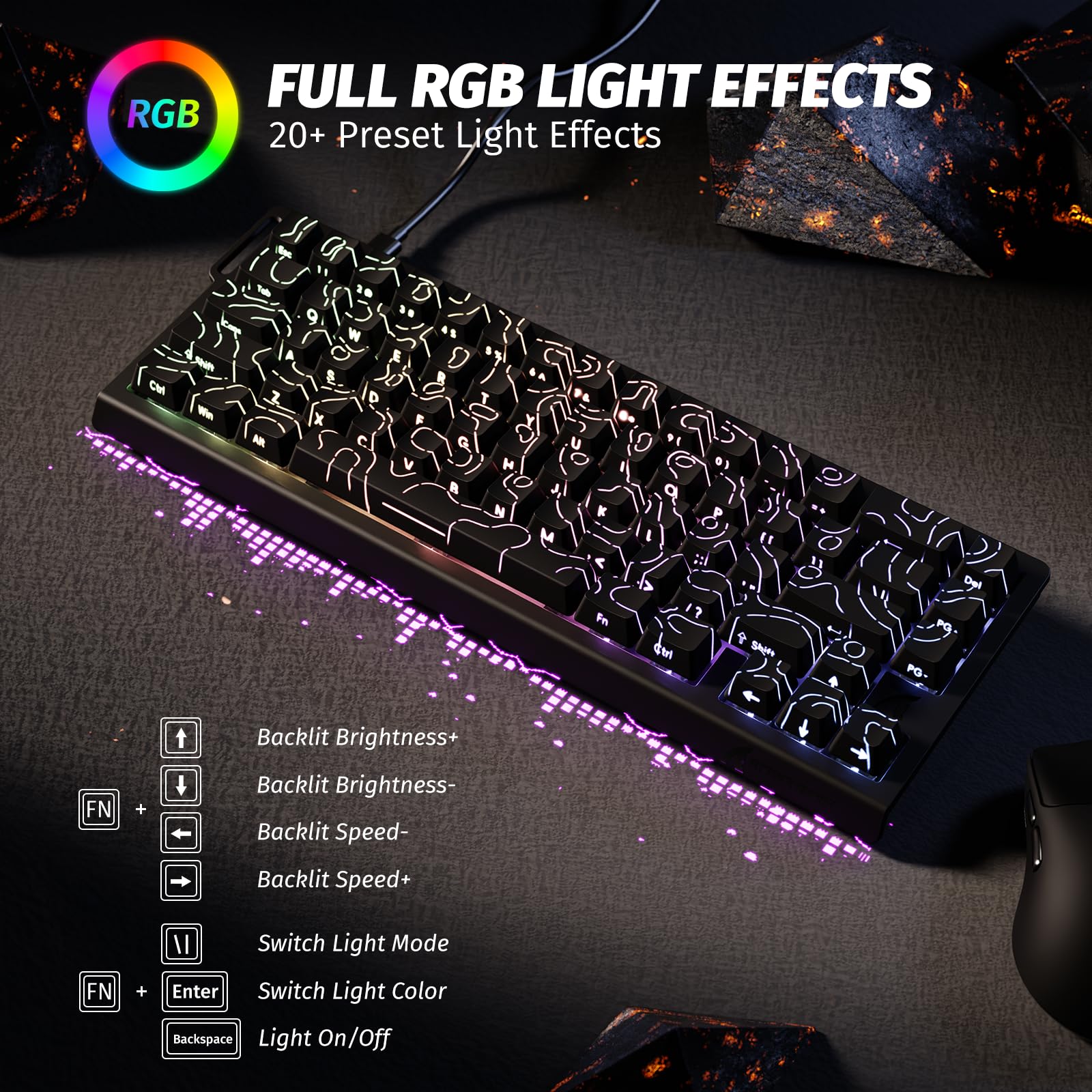 ATTACK SHARK X68 HE & R1 Gaming Keyboard