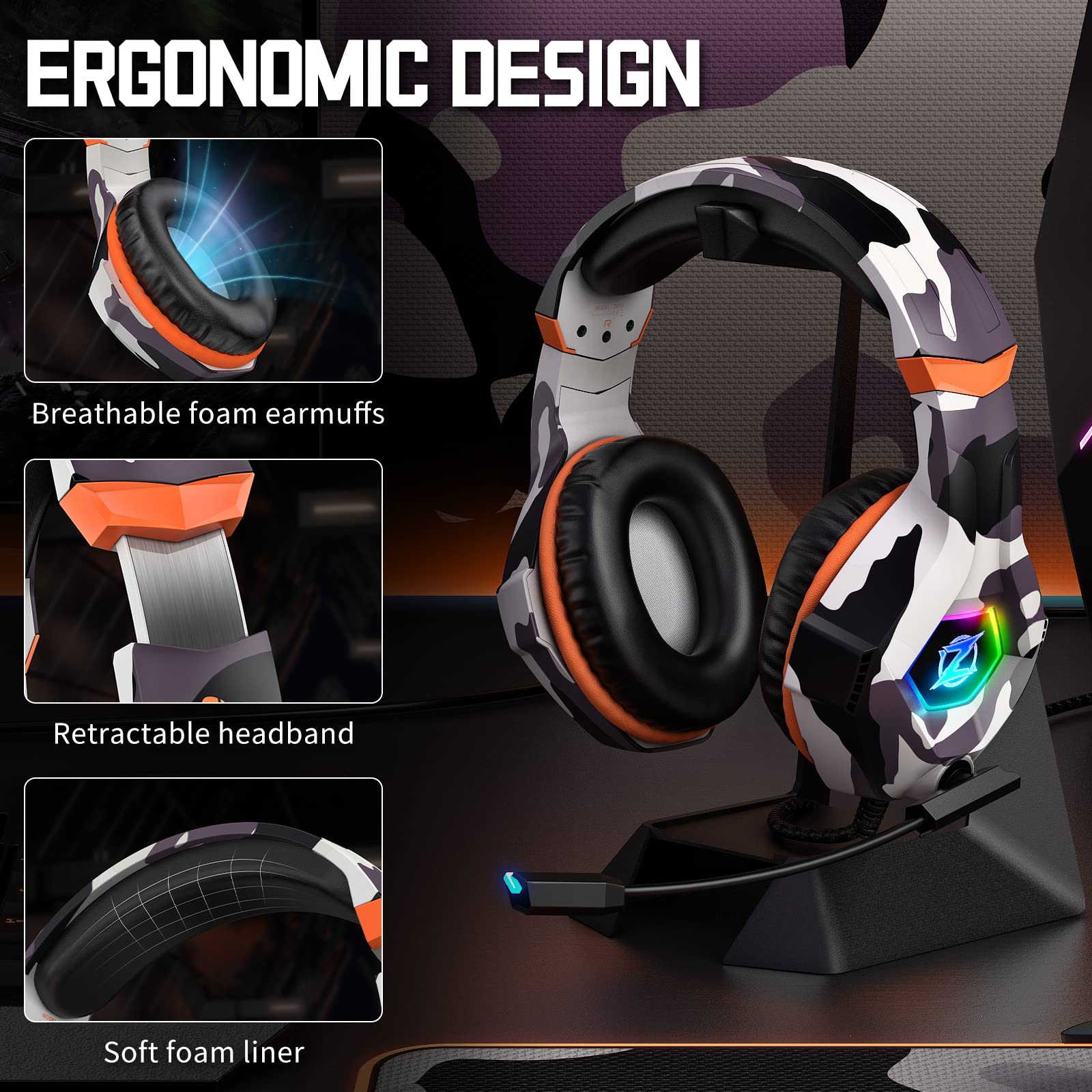 Gaming Headset Stereo Surround Sound Gaming