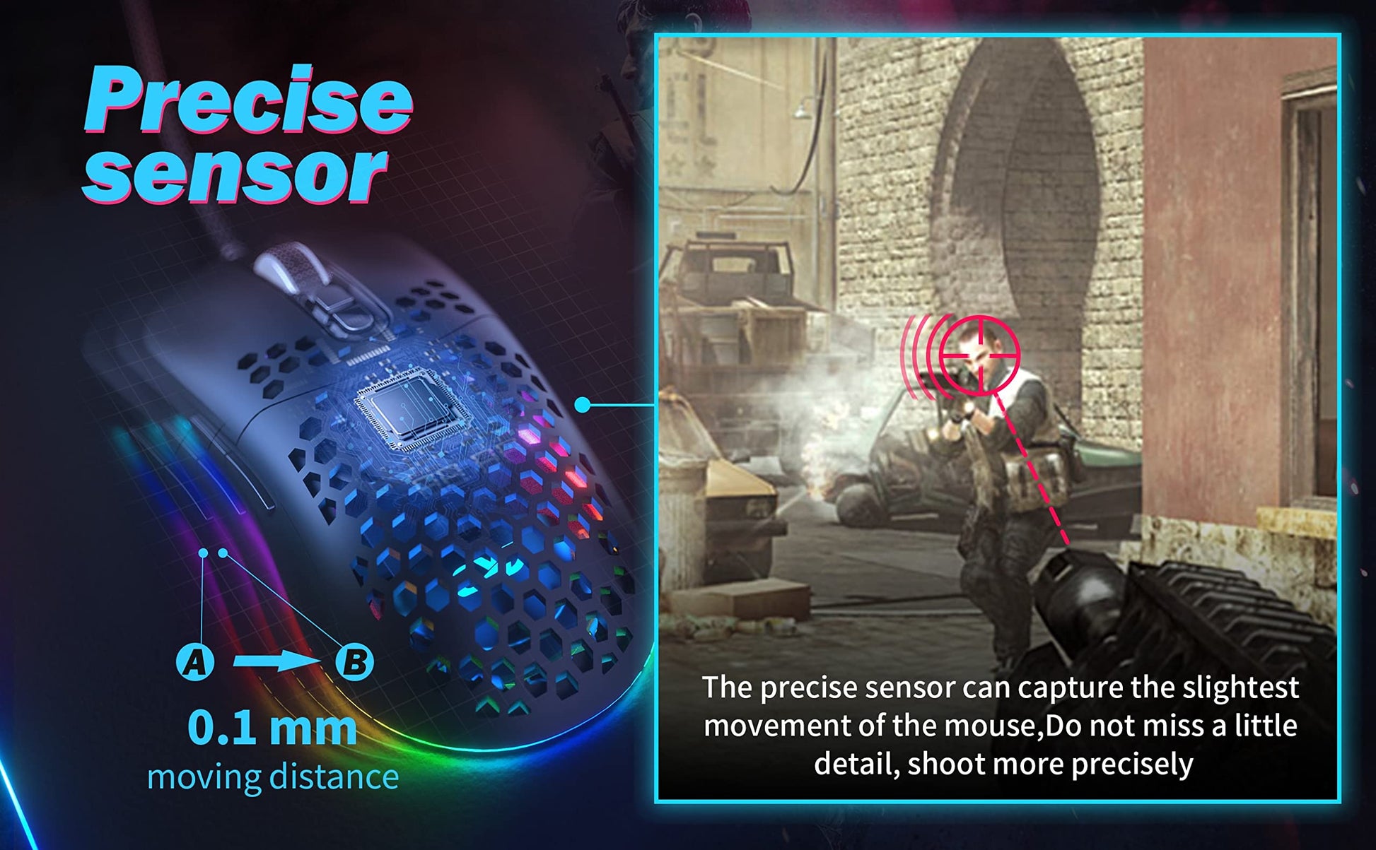 CYD C309 RGB Wired-Mouse for Laptop